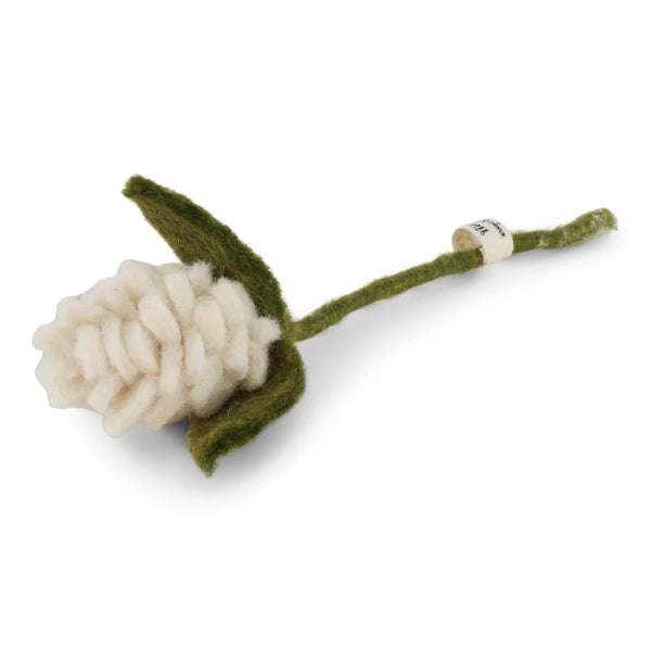 mondocherry - Gry & Sif | felt artichoke flower | white