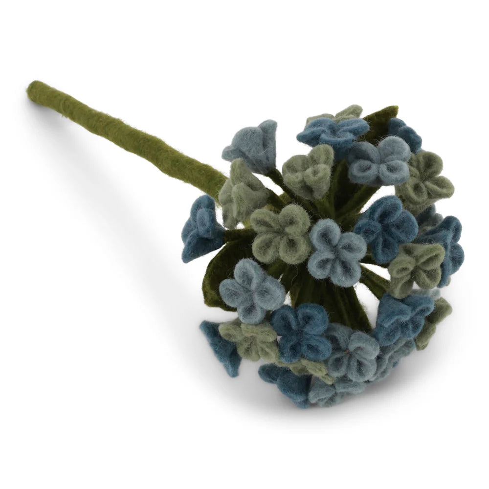 mondocherry - Gry & Sif | felt big hydrangea flower | pale blue