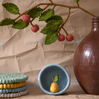 mondocherry - Gry & Sif | felt apple branch | dusty red - display