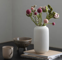 mondocherry - Gry & Sif | felt flower | dusty rose - vase