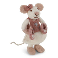 mondocherry - Gry & Sif | white mouse ballerina | small - side