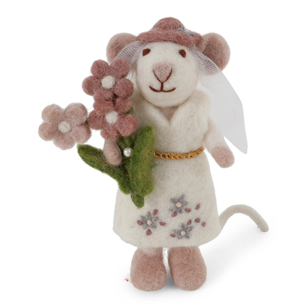 mondocherry - Gry & Sif | white mouse bride | small