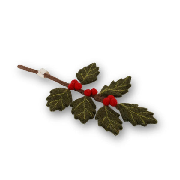 mondocherry - Gry & Sif | felt mini holly branch