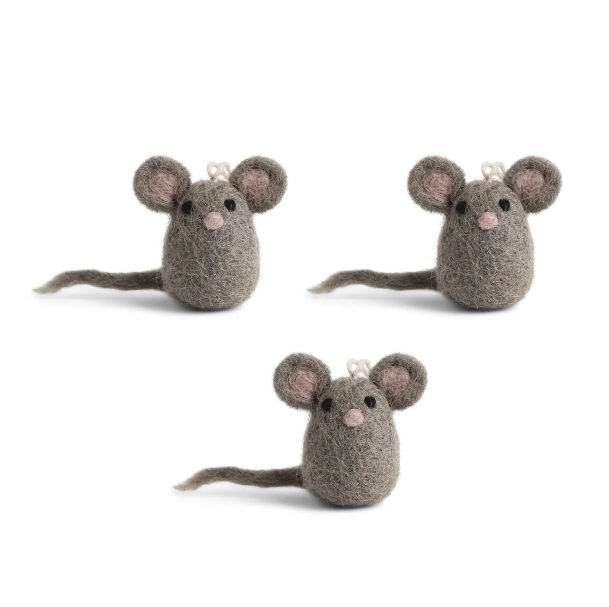 mondocherry - Gry & Sif | felt mini mouse ornament (3 pk)