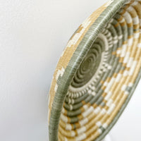 mondocherry - "Hope" African woven bowl | large | gold #2 - side