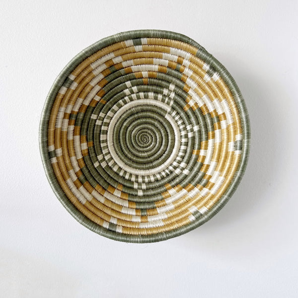mondocherry - "Hope" African woven bowl | large | gold #2