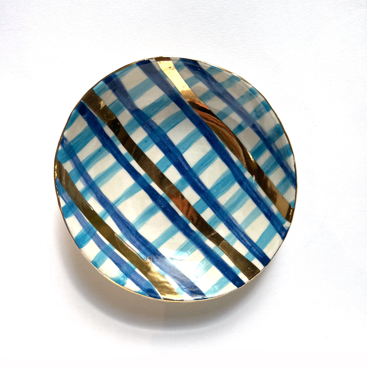 Carla Dinnage | ceramic bowl "terrific tartan"