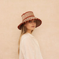 mondocherry - Lorna Murray | "Capri Chic" hat | large adult | Sahara - model