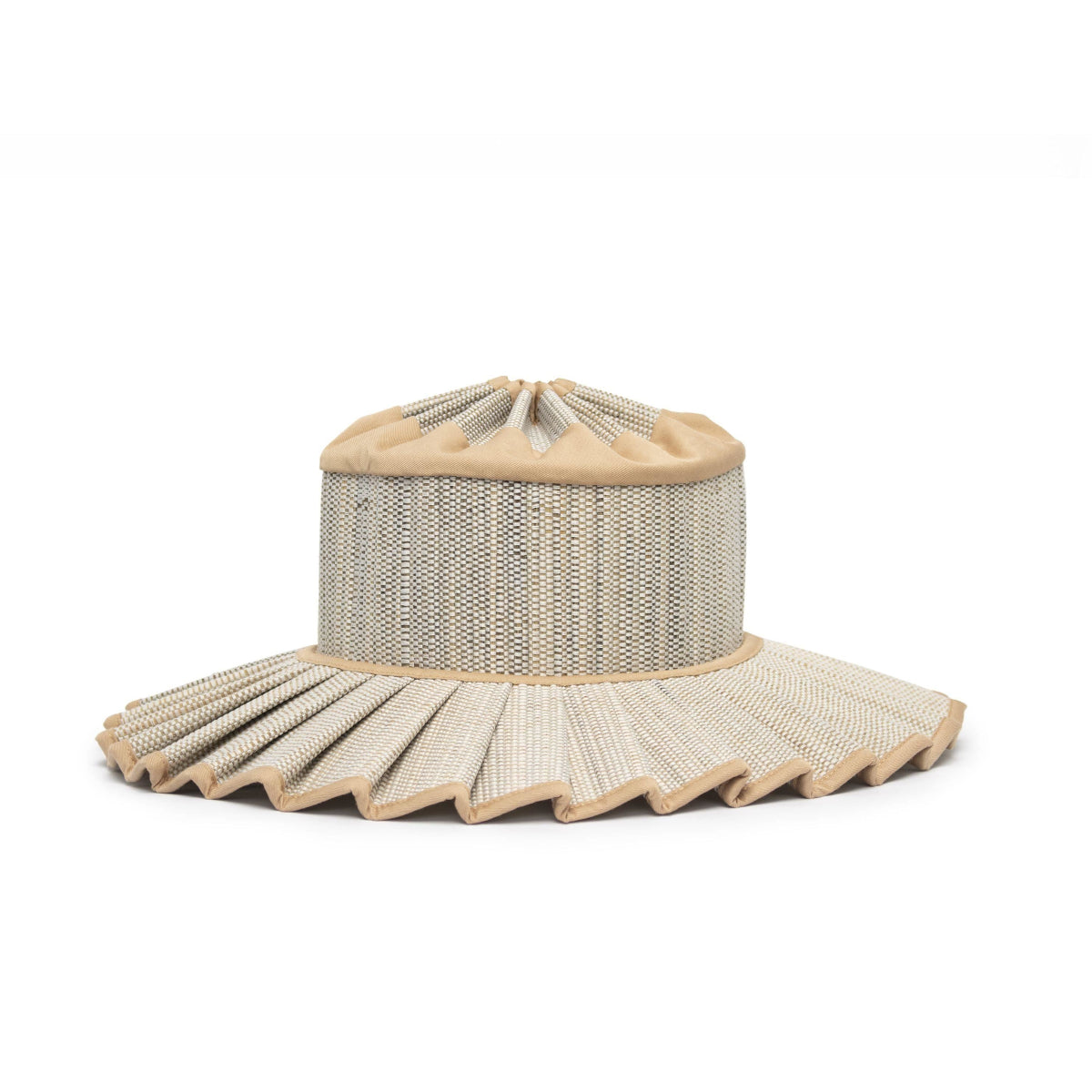 mondocherry - Lorna Murray | "Capri" hat | large adult | sandrift - side
