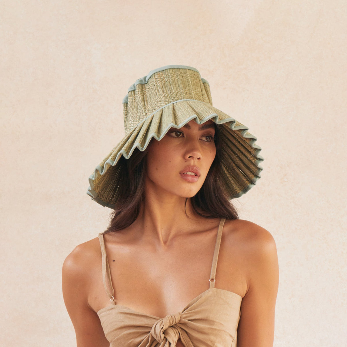 mondocherry - Lorna Murray | "Capri" hat | small adult | sea foam - wear