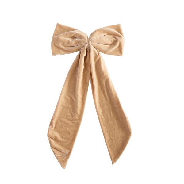 mondocherry - Luxe and Beau | large velvet bow | champagne