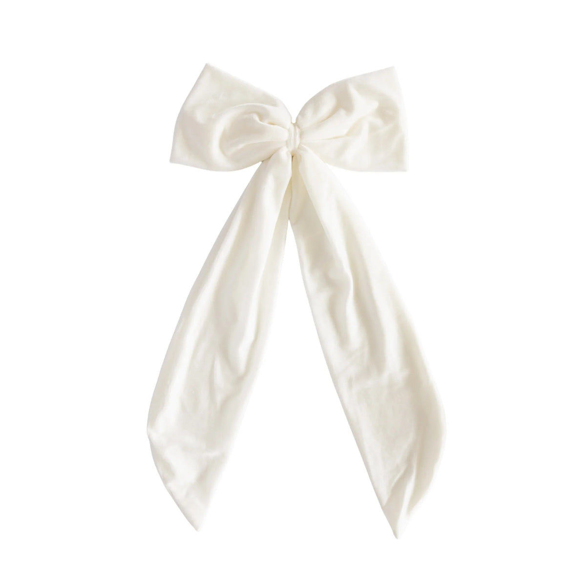 mondocherry - Luxe and Beau | large velvet bow | cream