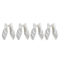 mondocherry - Luxe and Beau | small velvet bow | cream - set