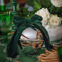 mondocherry - Luxe and Beau | small velvet bow | green - ornament