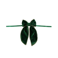 mondocherry - Luxe and Beau | small velvet bow | green