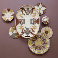 mondocherry - "Flower Burst" woven bowl cultivate - wall decor - display