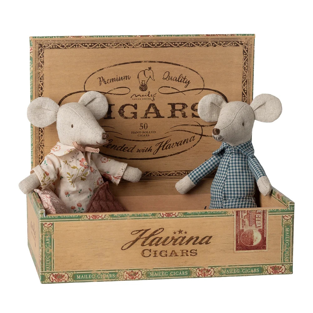 mondocherry - Maileg | grandma grandpa mouse in cigar box