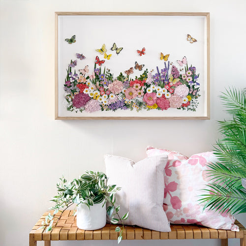 mondocherry - "hidden valley gardens" | framed paper wall art - display