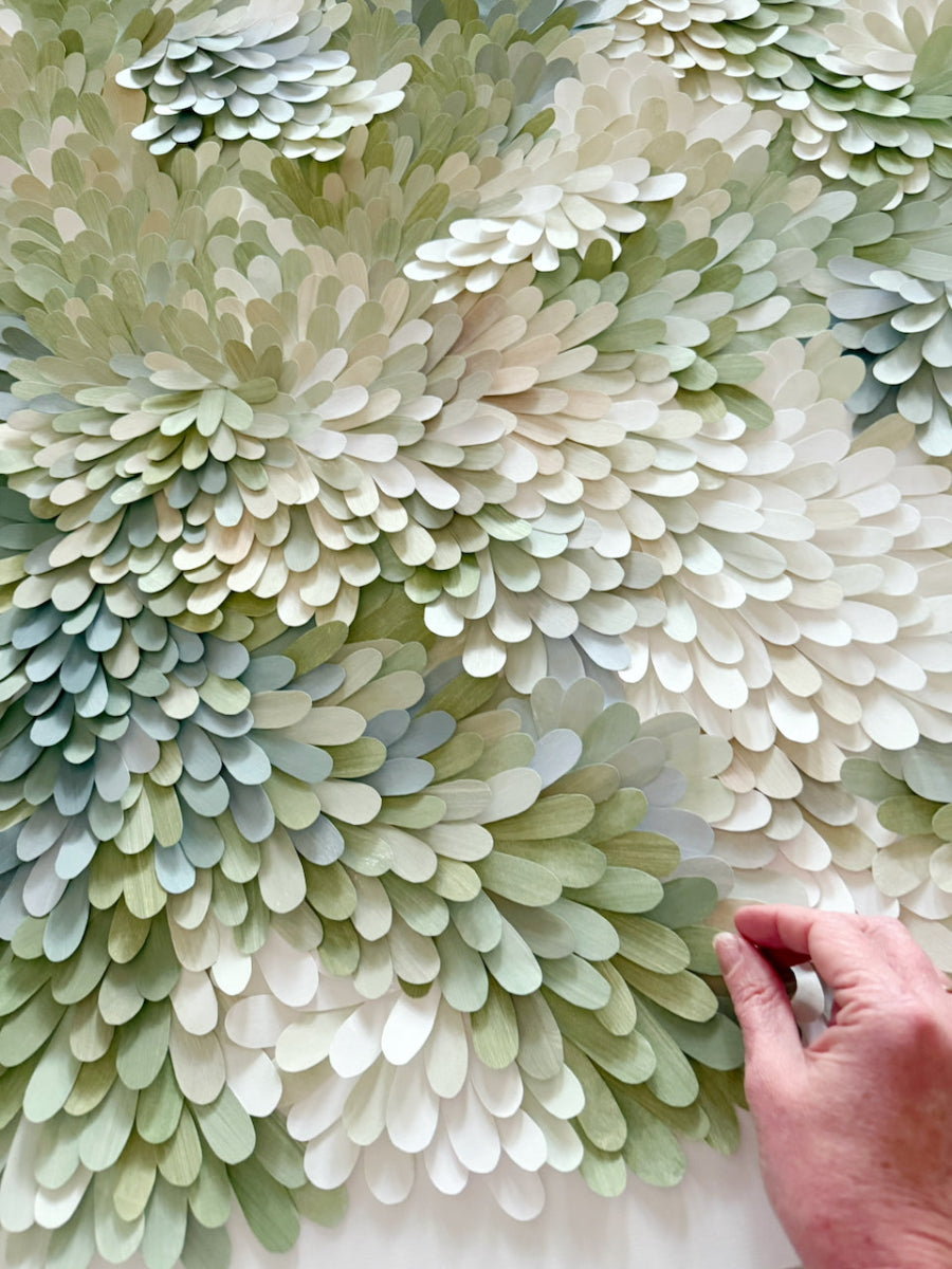 mondocherry - "ripples" paper artwork - close