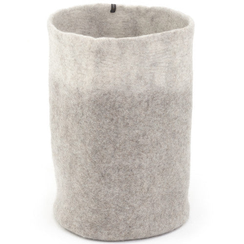 Muskhane | bicolour felt calabash | light stone natural | high