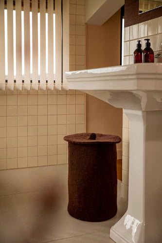 mondocherry Muskhane | felt calabash | mahogany | high - bathroom