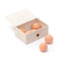 mondocherry - Muskhane | felt Christmas baubles | blush