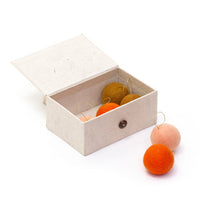 mondocherry - Muskhane | felt Christmas baubles | harmony pure orange