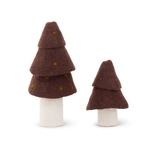 mondocherry - Muskhane | felt Christmas tree decoration | mahogany