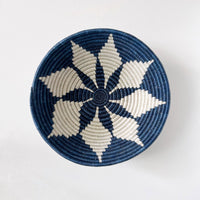 mondocherry - "Night Hope" African woven bowl | large | blue