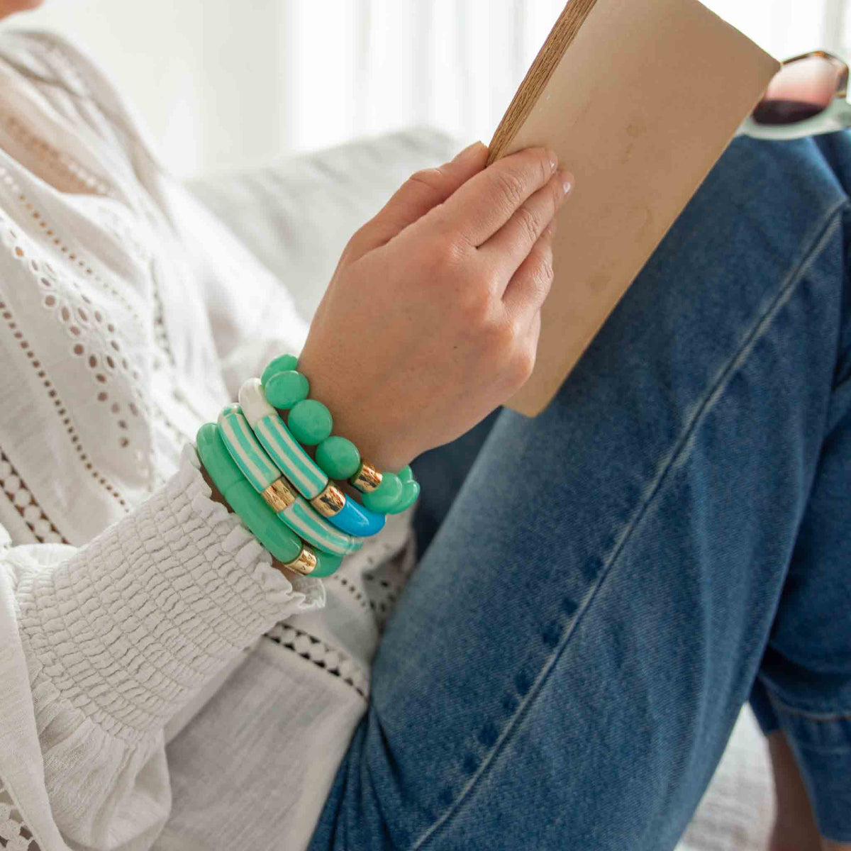 mondocherry - Parabaya | Brazil Riviera bangle | Lagon - wearing