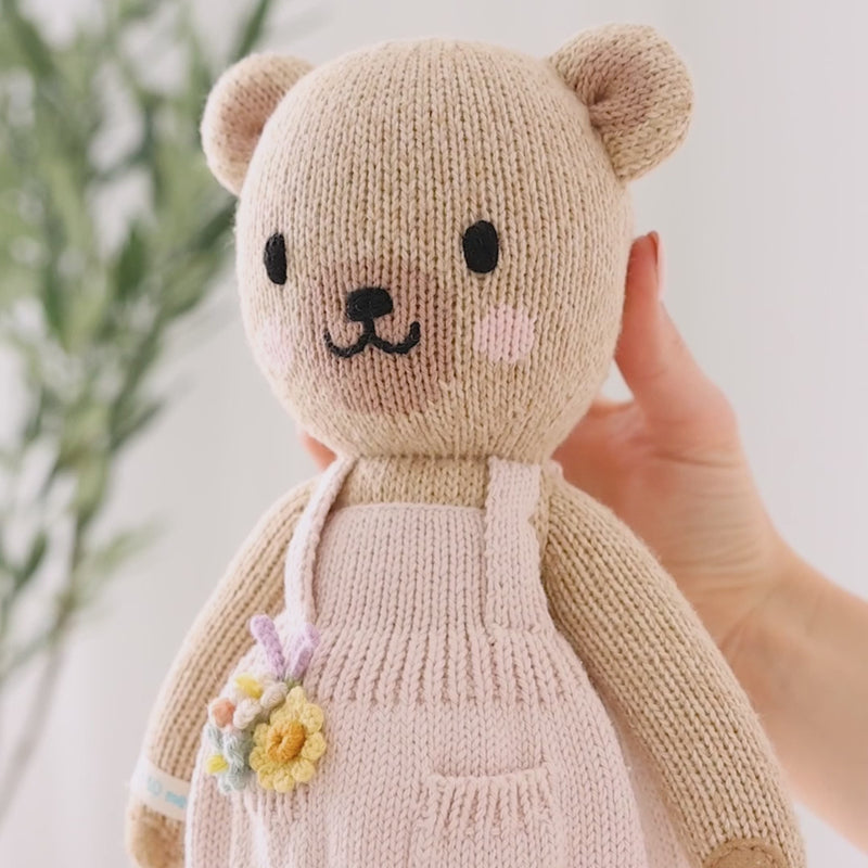 mondocherry - Cuddle & Kind "Goldie the Honey Bear" kids cotton doll - video