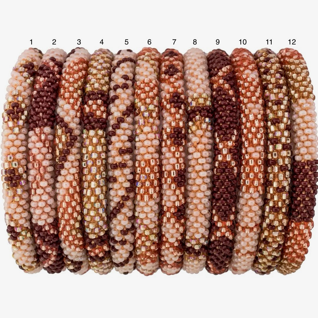 mondocherry - aid through trade | roll on bracelet | rosewood - numbered