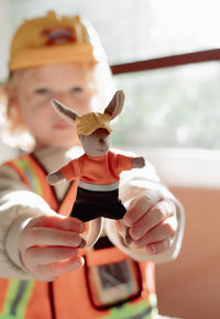 mondocherry - Rugaroo | The Tradie Kangaroo Doll - hold