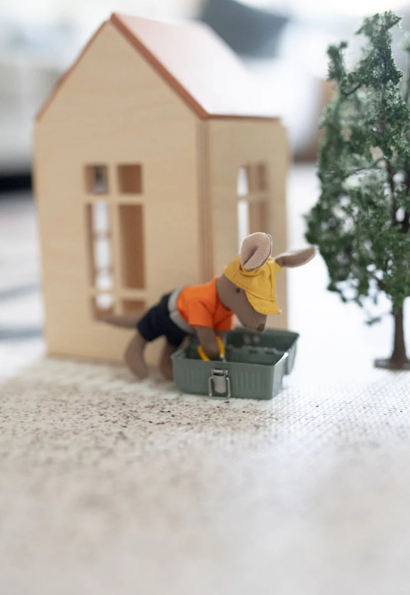 mondocherry - Rugaroo | The Tradie Kangaroo Doll - at home