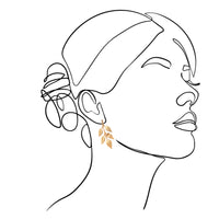 mondocherry - We Dream in Colour jewellery | spring bough earrings - drawing