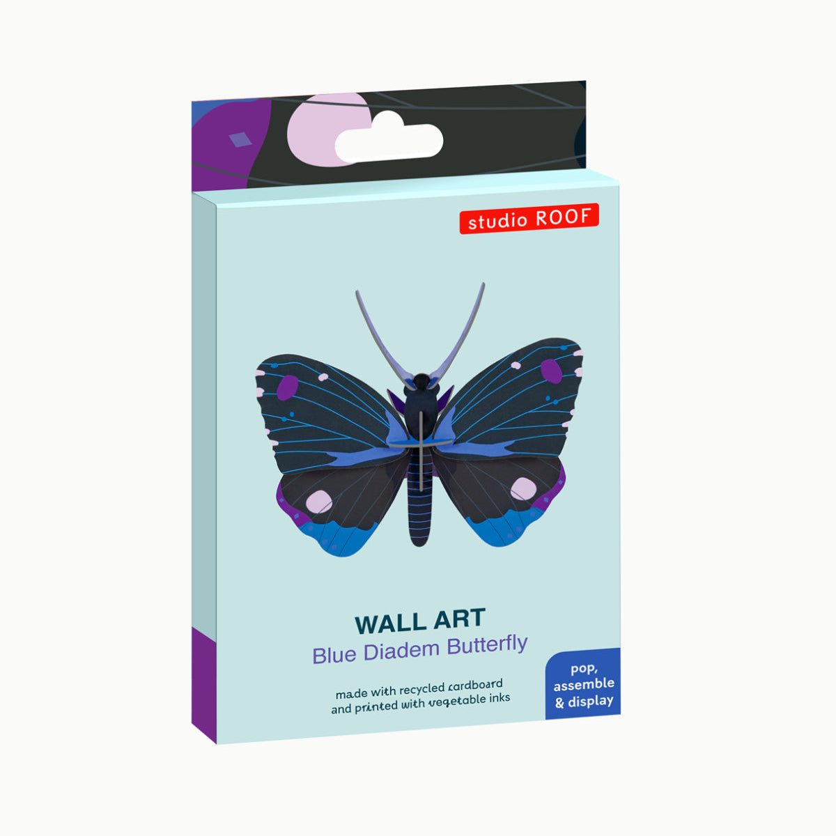 mondocherry - Studio Roof | blue diadem butterfly wall decor - box