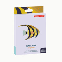 Packaged wall art of an angel fish with Studio Roof branding on a white background