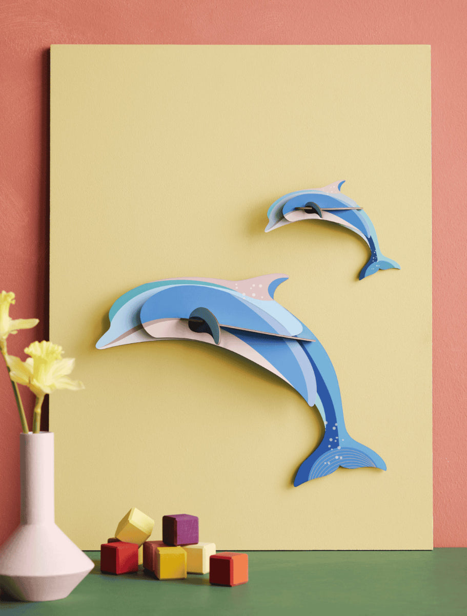 mondocherry - Studio Roof | dolphin couple wall decor - display