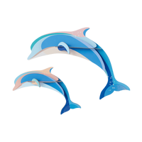 mondocherry - Studio Roof | dolphin couple wall decor
