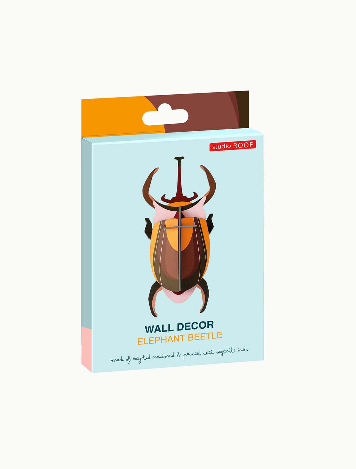 Studio Roof | elephant beetle wall decor - box