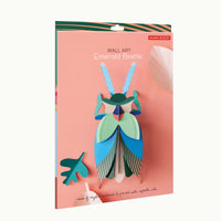 mondocherry - Studio Roof | emerald beetle wall decor - box