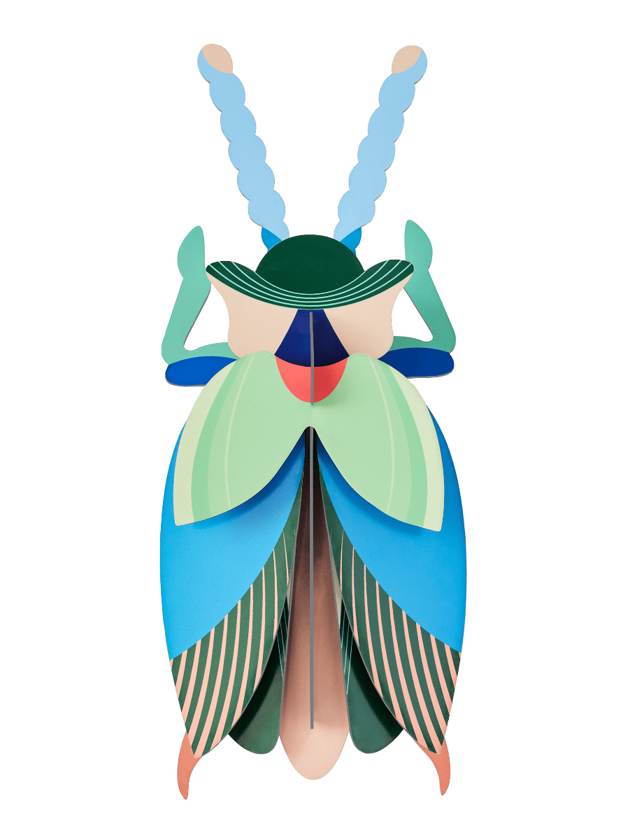 mondocherry - Studio Roof | emerald beetle wall decor