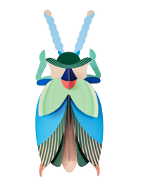 mondocherry - Studio Roof | emerald beetle wall decor