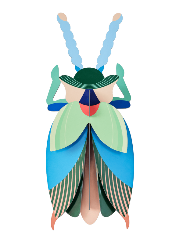 mondocherry - Studio Roof | emerald beetle wall decor