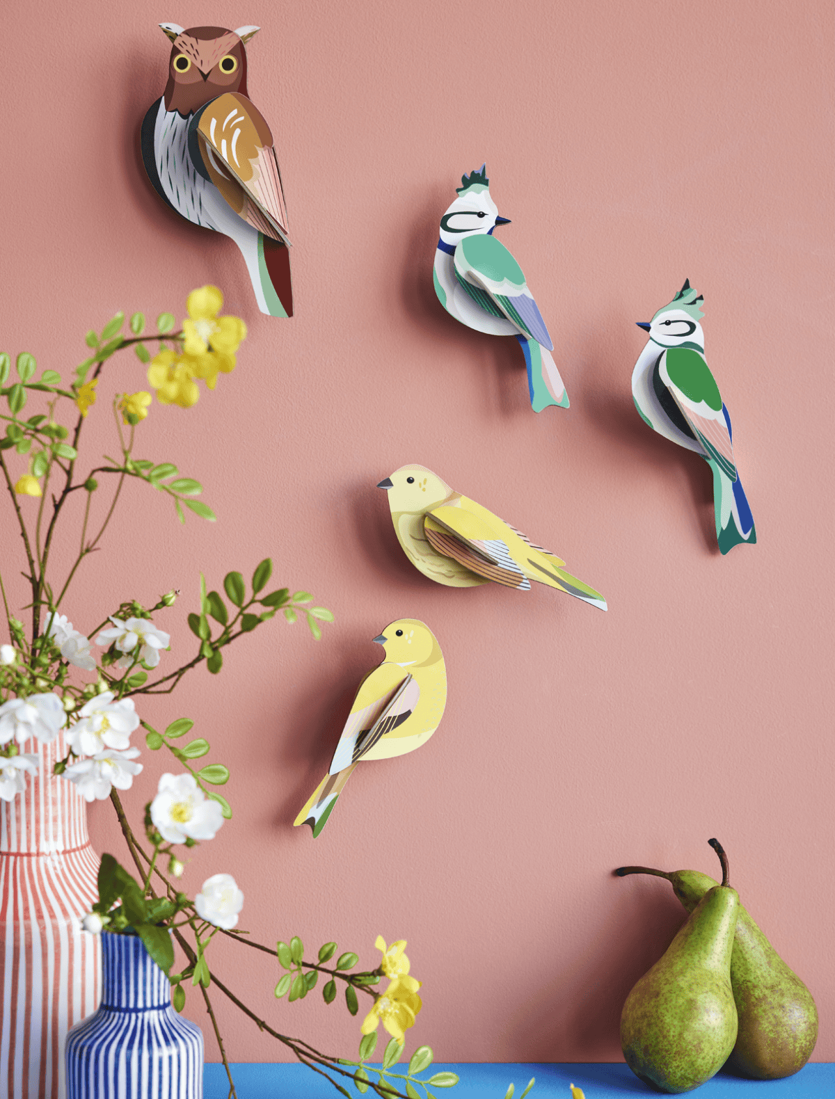 mondocherry - Studio Roof | garden birds forest crests wall decor - birds