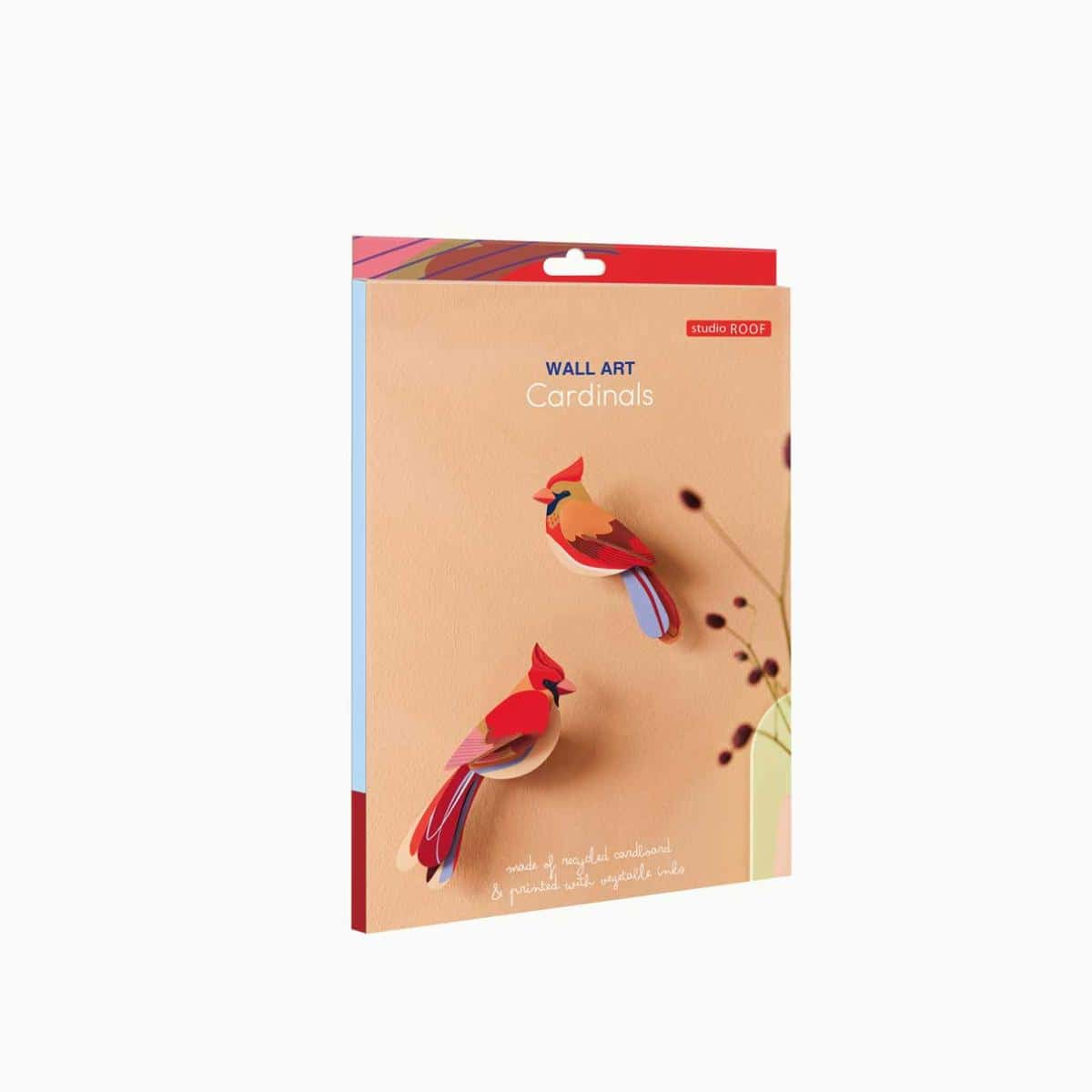 mondocherry - Studio Roof | garden birds cardinals wall decor - box