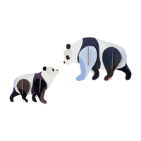 mondocherry - Studio Roof | panda family wall hanging