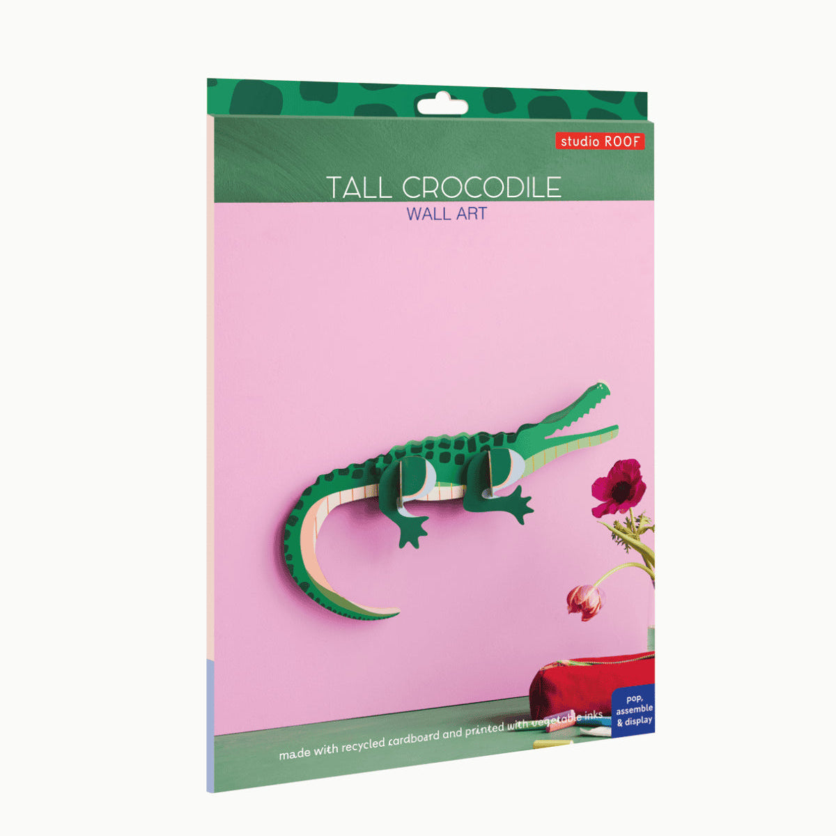 mondocherry - Studio Roof | tall crocodile wall hanging - box
