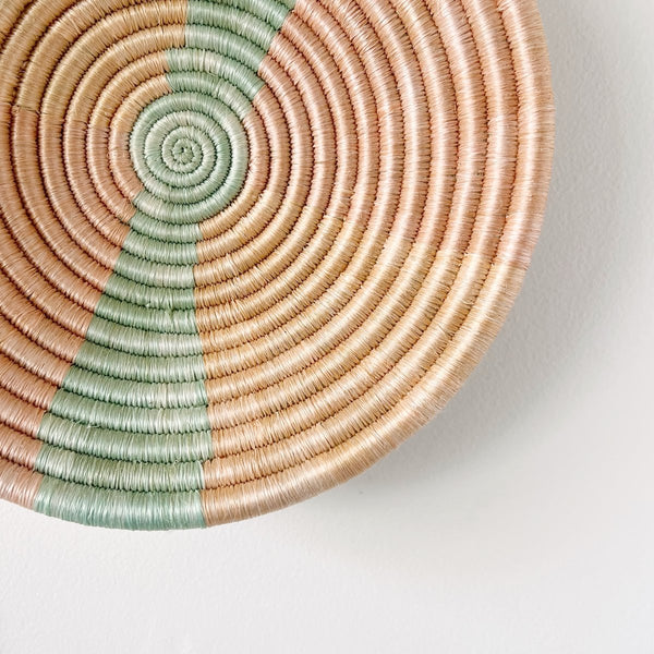 "Town Square" African woven bowl | medium | pinwheel - clsoe
