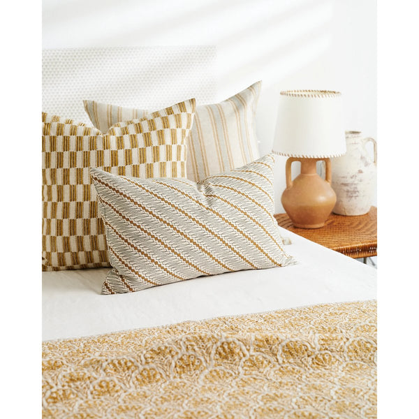 mondocherry - Walter G | cotton quilt | St Tropez saffron - bed